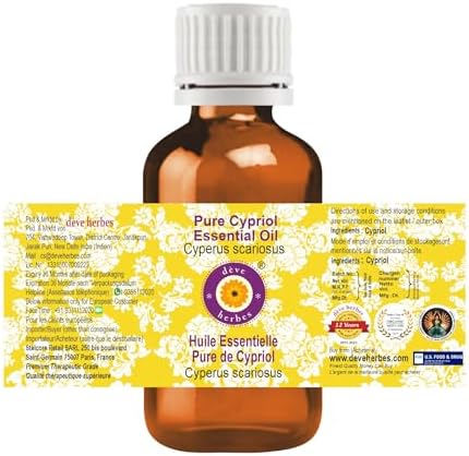 Greenwood Essential Pure Cypriol Essential Oil (Cyperus scariosus) Steam Distilled 30ml (1 oz)