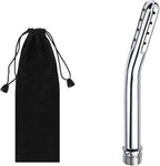 Metal Shower Cleaner Enema Douche System, Handheld Water Shower Nozzle Anal Rinse Vaginal Cleaning Kit Cleaner Attachment for Men Women, Silver
