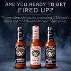 Melinda’s Hot Sauce Variety Pack - Extra Spicy Gourmet Hot Sauce Gift Set with Variety of Heat Levels - Includes Extra, XXXXtra Reserve, Ghost Pepper - 5 oz, 3 Pack