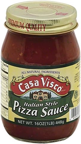 Casa Visco Pizza Sauce, 16 Ounce (Pack of 6)