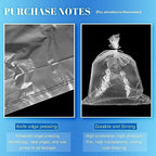 WFPLUS 100 Pack 18 x 24 inch 1 Mil Clear Plastic Flat Poly Bags Clothing Merchandise Bags for Food Bread Dough Clothes Packaging Storage Gift Bag Shipping T-Shirts Pants