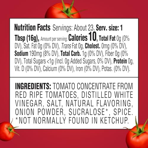 Heinz Tomato Ketchup with No Sugar Added, 13 oz Bottle