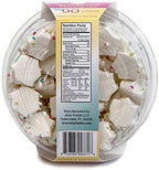 Krunchy Melts Original Meringue Cookies | Vanilla Sprinkles Flavor | Only 90 Calories Per Serving | Fat Free, Gluten Free, Dairy Free (4 Oz)