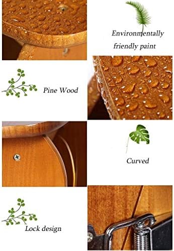 Indoor Climbing Stool, Ladder Stool Thickening Wooden Folding Stairs Chair Transforming Indoor Climbing Stepladders Shelf Living Room/Balcony