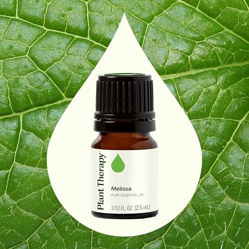 Plant Therapy Melissa Essential Oil 2.5 mL (1/12 oz) 100% Pure, Undiluted Essential Oil, Encourages Healthy, Radiant-Looking Skin