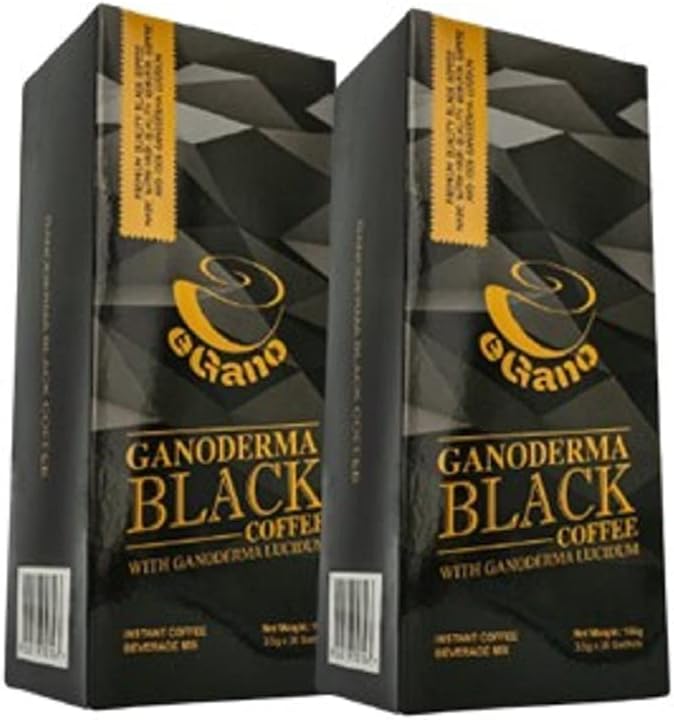 2 Boxes eGano Premium Ganoderma Black Coffee Instant Coffee With Ganoderma Lucidum Extract (3.5g x 30 Sachets / Box)