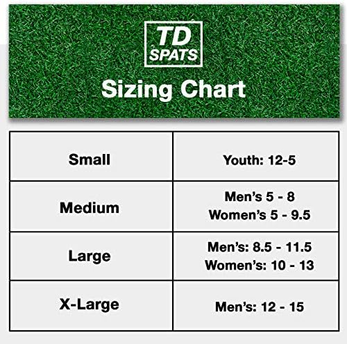 TD Spats Football Cleat Covers - Premium Wraps for Cleats | for Football, Soccer, Field Hockey, or Turf