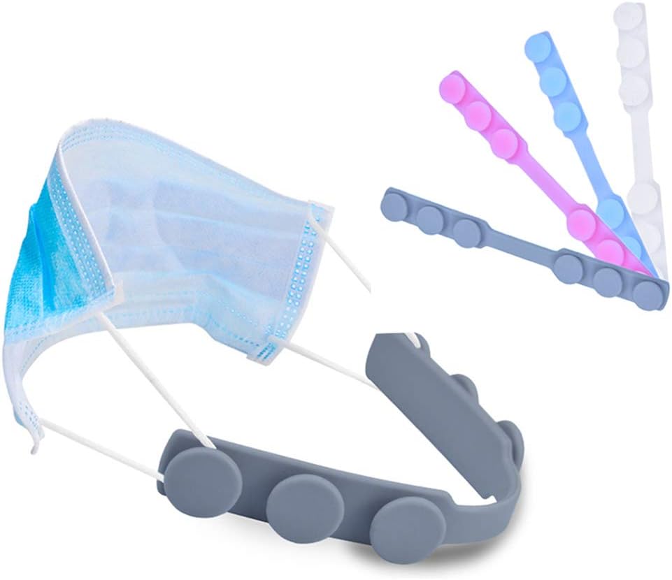 4 Pcs Mask Strap Extender, Anti-Tightening Mask Holder Hook Ear Strap Accessories Ear Grips Extension Mask Buckle Ear Pain Relieved Four Colours