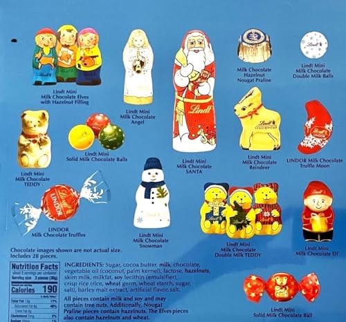 Lindt Christmas Advent Calendar 2023, Assorted Chocolates, 10.2 OZ, sealed.