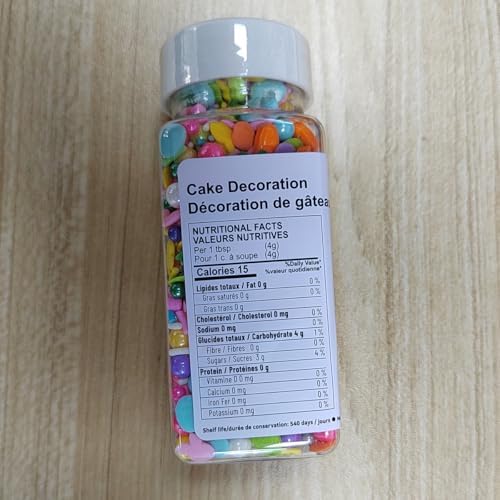 Easter Sprinkles Rabbit Bunny Carrot Edible Sugar Pearls for Cake Decorating Easter Cupcake Cake Toppers Baking Cookie Pearl Cake Decorations Valentine's Day Halloween Supplies