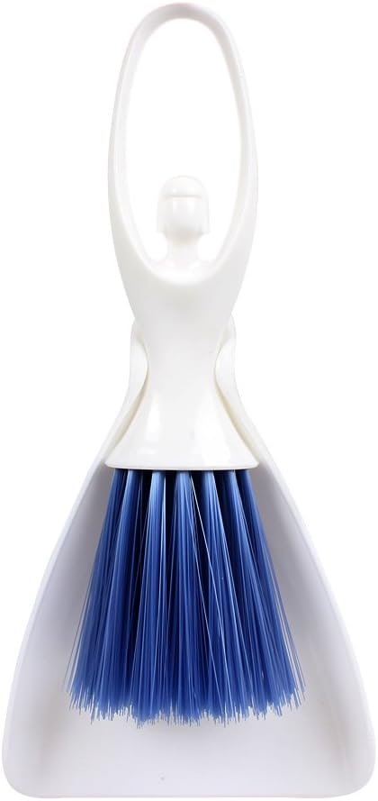 Jscarlife Mini Dustpan and Brush Deep Detail Cleaning Set, Deep Gap Cleaning Tool, Sweeping Up and Tidying Your Home, Desk, Countertop, Key Board, Cat, Dog and Other Pets, Dustpan