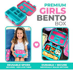 Bento Box With Lunch Bag, Insulated Stainless Steel Thermo For Hot-Cold Food Or Soup, Ice Pack Set For Kids Girls Toddlers Snacks For Daycare, Ages 3 To 7, Pink Unicorn