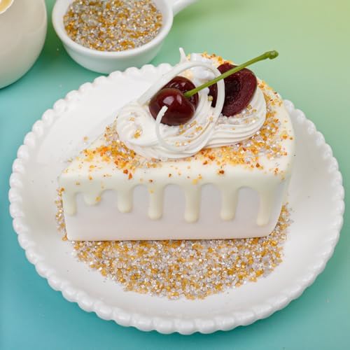 Gold Silver White Sanding Sugar Sprinkles Mix, 4.6 oz Edible Sparkling Sugar Crystals for Baking Topping, Cupcakes, Cookies, Ice Cream & Cake Decorating, Wedding Party Christmas Holiday Supplies