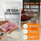 Low Sugar Pectin for Canning Jam and Jellies 6 oz - Natural, Vegan and NON-GMO - Premium Bulk Ingredient by Fit Lane Nutrition