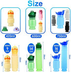Scalable Emergency Urinal, 750ml Portable Toilet for Car, Portable Mini Outdoor Camping Travel Shrinkable Personal Mobile Toilet Potty Pee Bottle for Kids Adult