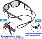 Sunglass Strap, Eyeglasses String Holder Straps Cord, 3pcs Premium Eyeglass Chains, Leash Eyewear Retainer and Glasses Strap for Men Women kids - Sunglasses Lanyard Rope Neck Retainer(3pcs Black)