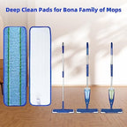 6 Pack Deep Clean Pads for Bona Family of Mops, Washable & Reusable Microfiber Cleaning Pad for Hardwood and Multi-Surface