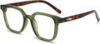 Blue Light Reading Glasses for Women Men Oversized Square Frame Blocking Readers