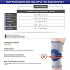 Champion Elastic Knee Support Compression Sleeve, Gray, Medium