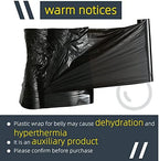 Gersoniel 1 roll 60 Meters Black Osmotic Plastic Body Wrap Workout and Sweat Enhancer Stomach Body Film Applicator Power Wrap