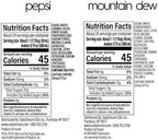 SodaStream Pepsi & MTN Dew Variety Pack, 440ml Pack of 4