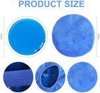 Gel Ice Pack Round Reusable Ice Packs for Injuries Hot and Cold Compress Pain Relief and Swelling Reduction 4 Pcs with 2 Covers