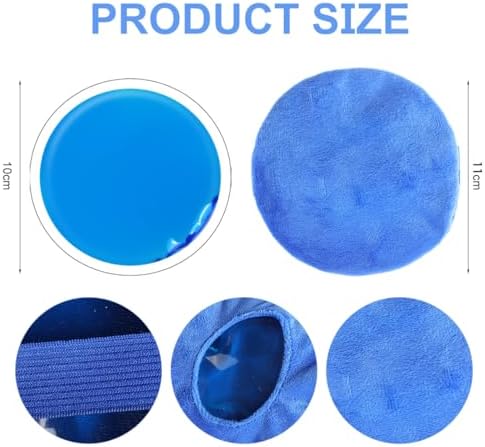Gel Ice Pack Round Reusable Ice Packs for Injuries Hot and Cold Compress Pain Relief and Swelling Reduction 4 Pcs with 2 Covers