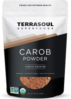 Terrasoul Superfoods Organic Carob Powder, 1 Lb - Cocoa Powder Alternative | High in Fiber