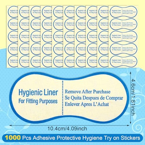 500 Pcs Adhesive Protective Hygiene Try on Sticker Hygiene Strip Bulk for Swimwear Underwear Panty Liners Bikini