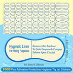 500 Pcs Adhesive Protective Hygiene Try on Sticker Hygiene Strip Bulk for Swimwear Underwear Panty Liners Bikini