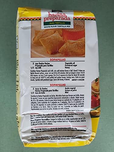 Quaker, Harina Preparada para Tortillas (Tortilla Flour), 4-Pound Bag (Pack of 2)