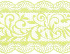Large Pre-Made Ready to Use Edible Cake Lace Scallop Trim Green 14-inch 10-Piece Set