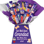 Personalized Chocolate Candy Hamper Gift Bouquet Made With FERRERO (red & gold)