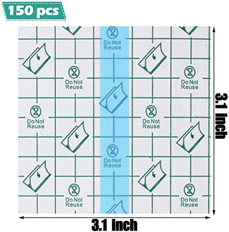 150 Pieces Stretch Adhesive Bandages Transparent Film Dressing Bandages Waterproof Adhesive