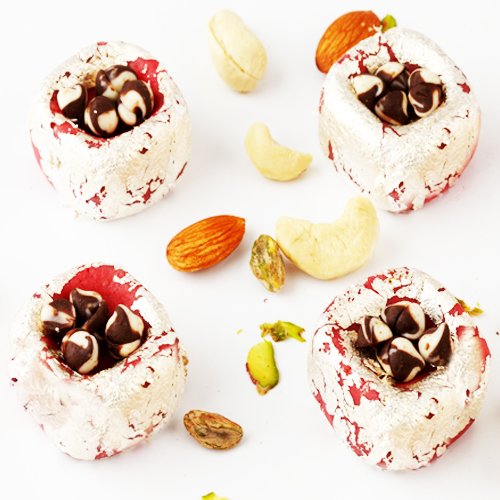 Ghasitaram Gifts Indian Sweets - Sweets Kaju Chocochip Cubes 800 gms