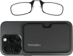 Always With You by ThinOptics Slim Reading Glasses with Case that Sticks to Your Phone - Ultra-Thin Armless Pocket Readers