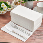 200PACK Disposable Hand Towels for Bathroom, Soft and Absorbent Paper Guest Towels Disposable Decorative Bathroom Hand Napkins for Kitchen, Parties, Weddings, Dinners