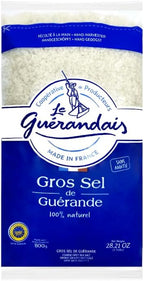 Sanniti Guerande Coarse Grey Wet Sea Salt | Hand Harvested by Celtic Salt Harvesters | French Celtic | Essential minerals and nutrients, 28.21 oz