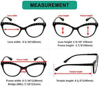 Eyekepper 4-pack Reading Glasses for Women Cat-eye Style Rhinestone Readers +2.75