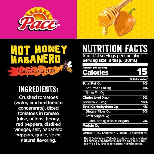 Pace Hot Honey Habanero Sweet and Spicy Salsa 16oz Jar