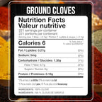 Fresh Finest Ground Clove 12.69oz - Premium Quality Ground Cloves - All-Natural, Non-GMO, Gluten-Free, Kosher - Perfect for Baking, Cooking, and Beverages