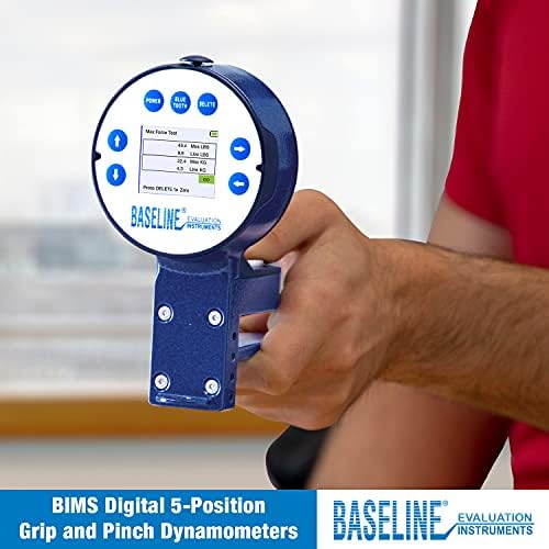 Baseline BIMS Digital 5-Position Pinch Dynamometer for Pinch Strength Testing and Evaluation Professional Hand Therapy