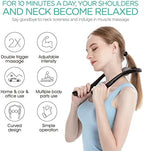 VOYOR Neck Massager Shiatsu Deep Tissue Dual Trigger Point Shoulder Massager for Pain Relief, Ergonomic Handle Design, Lightweight & Portable MS110