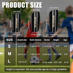 Soccer Shin Guards for Kids Youth, Toddler Shin Pads with Sleeves and Long Soccer Socks for Age 2-12 Boys & Girls Toddler Children Teenagers, Protective Lightweight Soccer Equipment