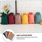 minkissy 6-piece Waterproof Travel Bag Set Dry Bag Drawstring Compact Pouches for Clothes Shoes