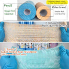 Reusable Paper Towels Washable, 60 Cts Disposable Kitchen Cloths for Cleaning Counters, Multi-Purpose, Pink Roll