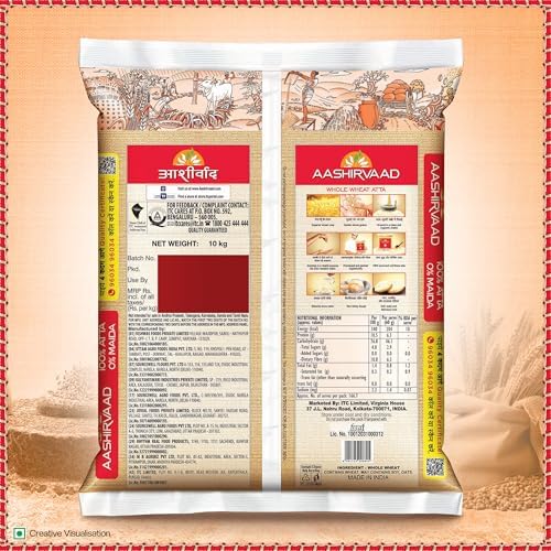 Great Bazaar Swad Chapatti Ashirwad Atta, 22 Pound