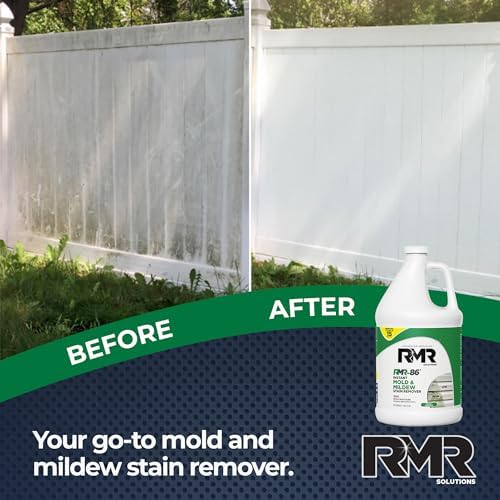 RMR-86 Instant Mold and Mildew Stain Remover Spray - Scrub Free Formula, 1 Gallon