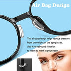 Eyeglass Nose Pads, Adhesive Anti Slip Eyeglasses Nose Grips with Airbag,3.2mm Thickness for Eyeglasses Sunglasses Reading Glasses,10 Pairs,Black