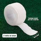 2 Rolls Golf Finger Tape for Protection, 1 Inch x 4.4 Yards All Weather Non-Sticky Sports Tape Waterproof Golfers Hand Wrap for Fingers
